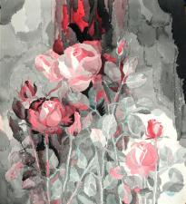 Розы на темном
